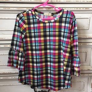 Girls Nuggles Ruffle Sleeve Shirt